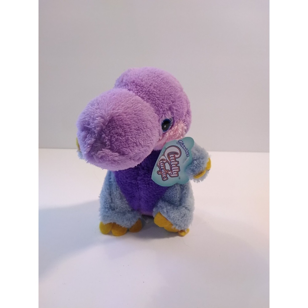 Cuddly Cousins Greenbrier Dinosaur Purple Blue Pink Plush Toy 7" New